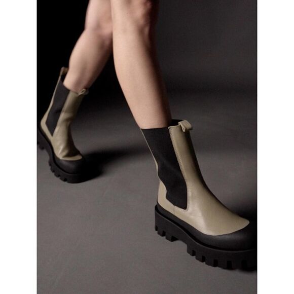 Paloma Barcelò Charlotta ankle boots in nappa leather Salvia 38 - Picture 1 of 9